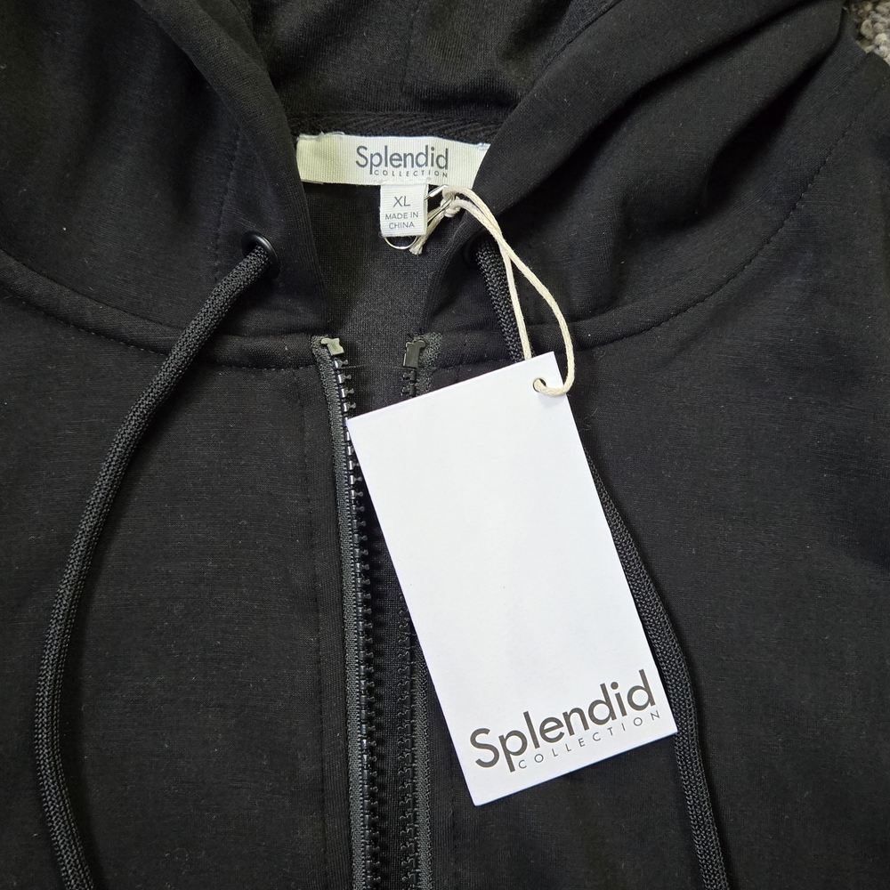 Splendid Super Soft French Terry Zip Up Hoodie NEW size XL - Picture 5 of 8